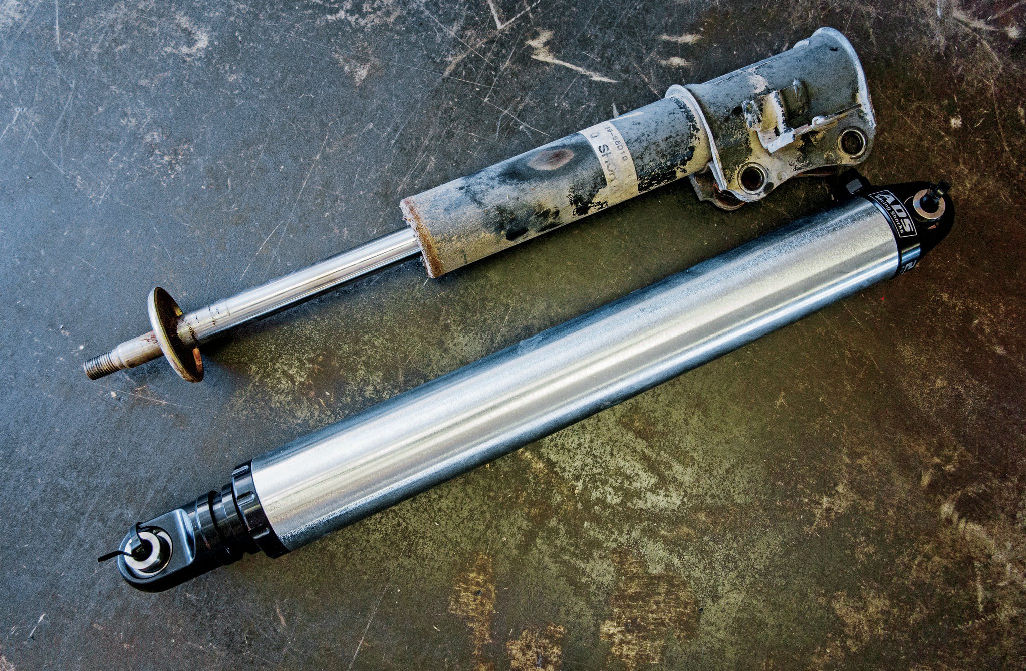 Weight is an important factor for this project. The 21⁄2-inch-diameter, 12-inch-travel ADS air shocks we used only weigh 14 pounds each. Comparable coilovers would weigh over 20 pounds at each corner. Some of that weight savings will be offset by the addition of a sway bar, since air shocks offer very little roll resistance.