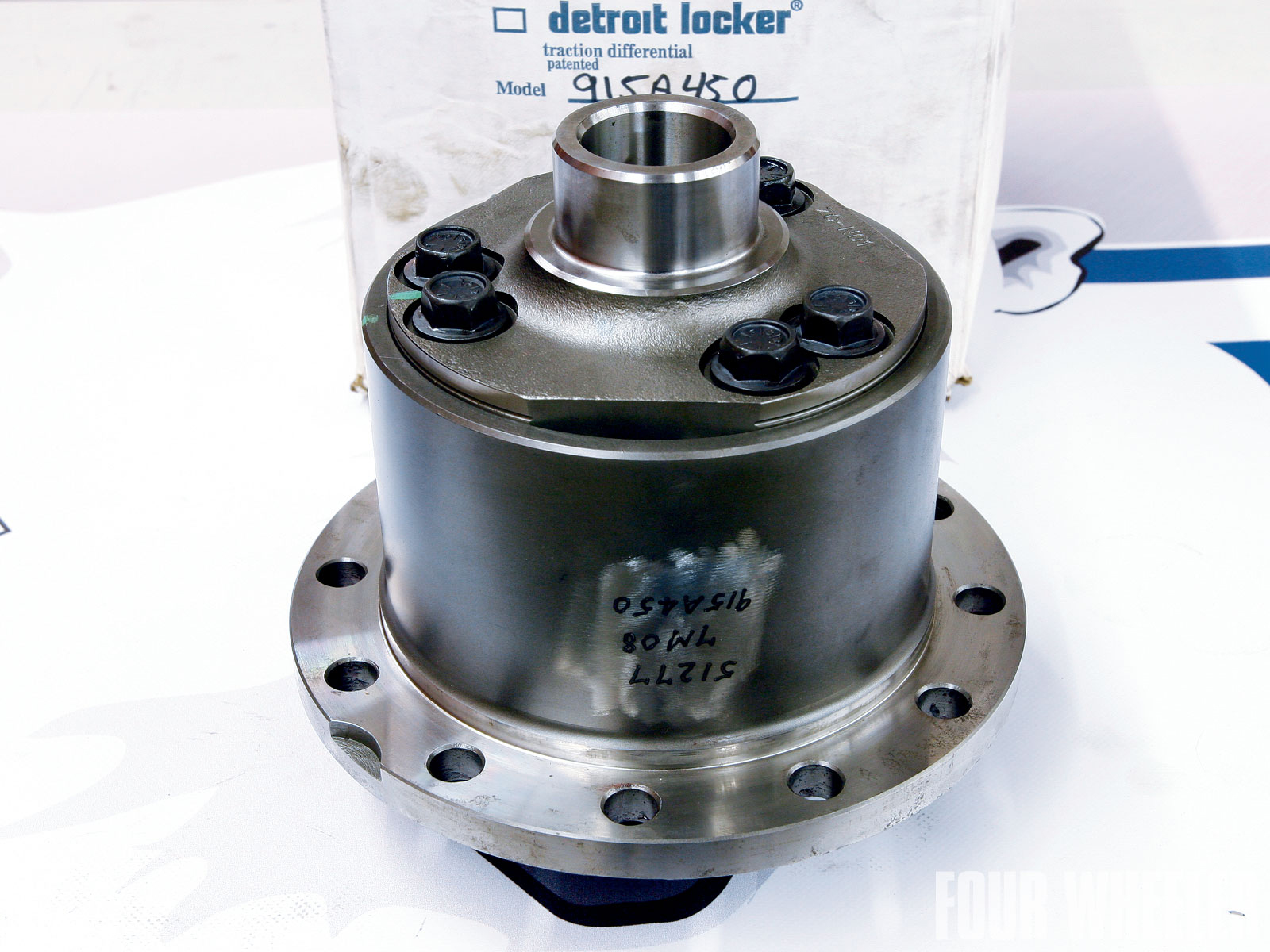When compared to the popular Dana 60, the Dana 80 components are larger and heavier. For instance, here's a close-up of the Detroit Truetrac for the Dana 80. Eaton says it weighs 40 pounds, while the Truetrac for the Dana 60 weighs 25 percent less.