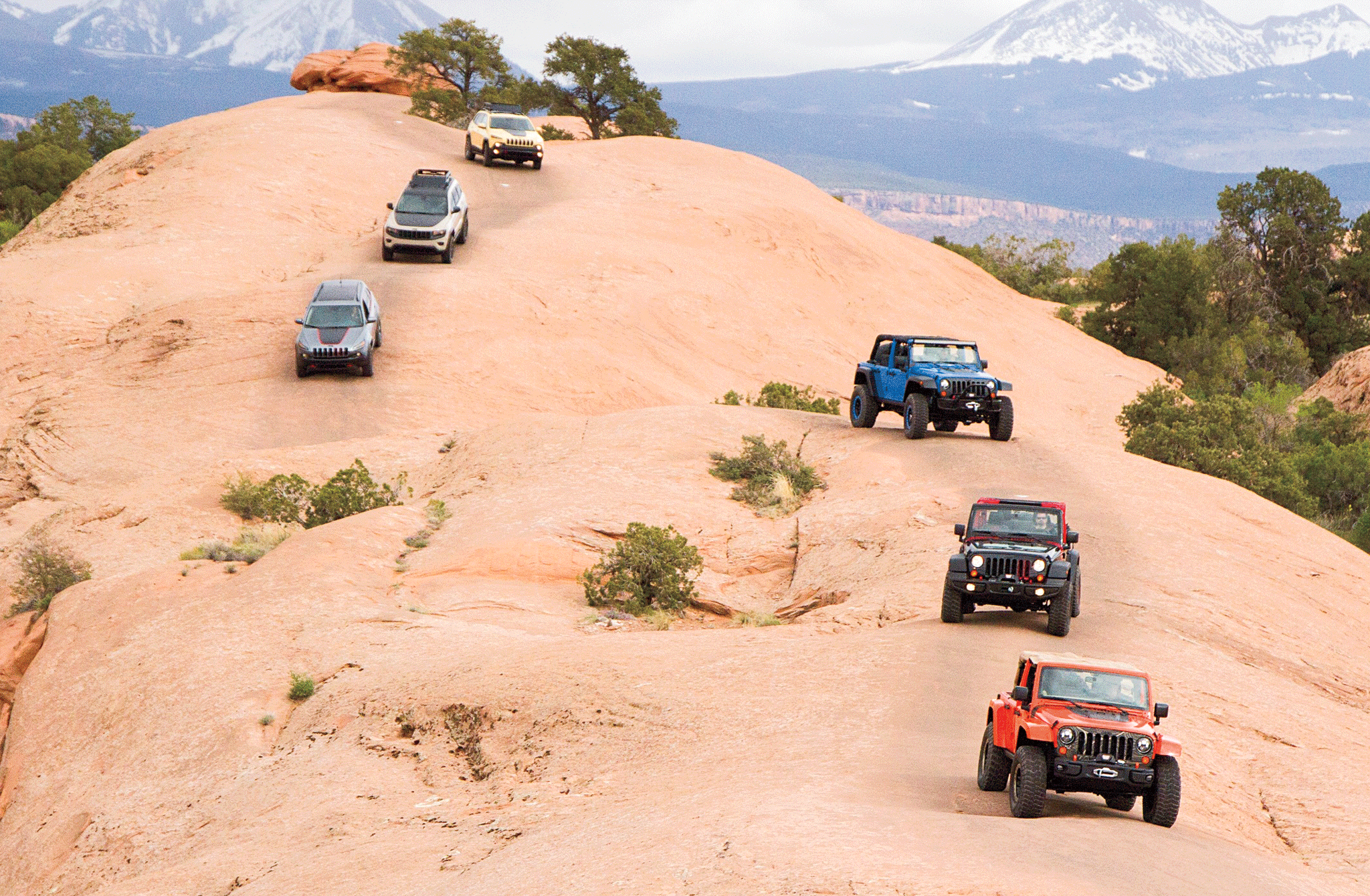 Mopar was also showcasing new 2- and 4-inch lift kits and modular bumpers for Wranglers, along with Mopar’s variety of storage options for both Cherokees and Grand Cherokees. All components will be available through local Jeep brand dealerships.