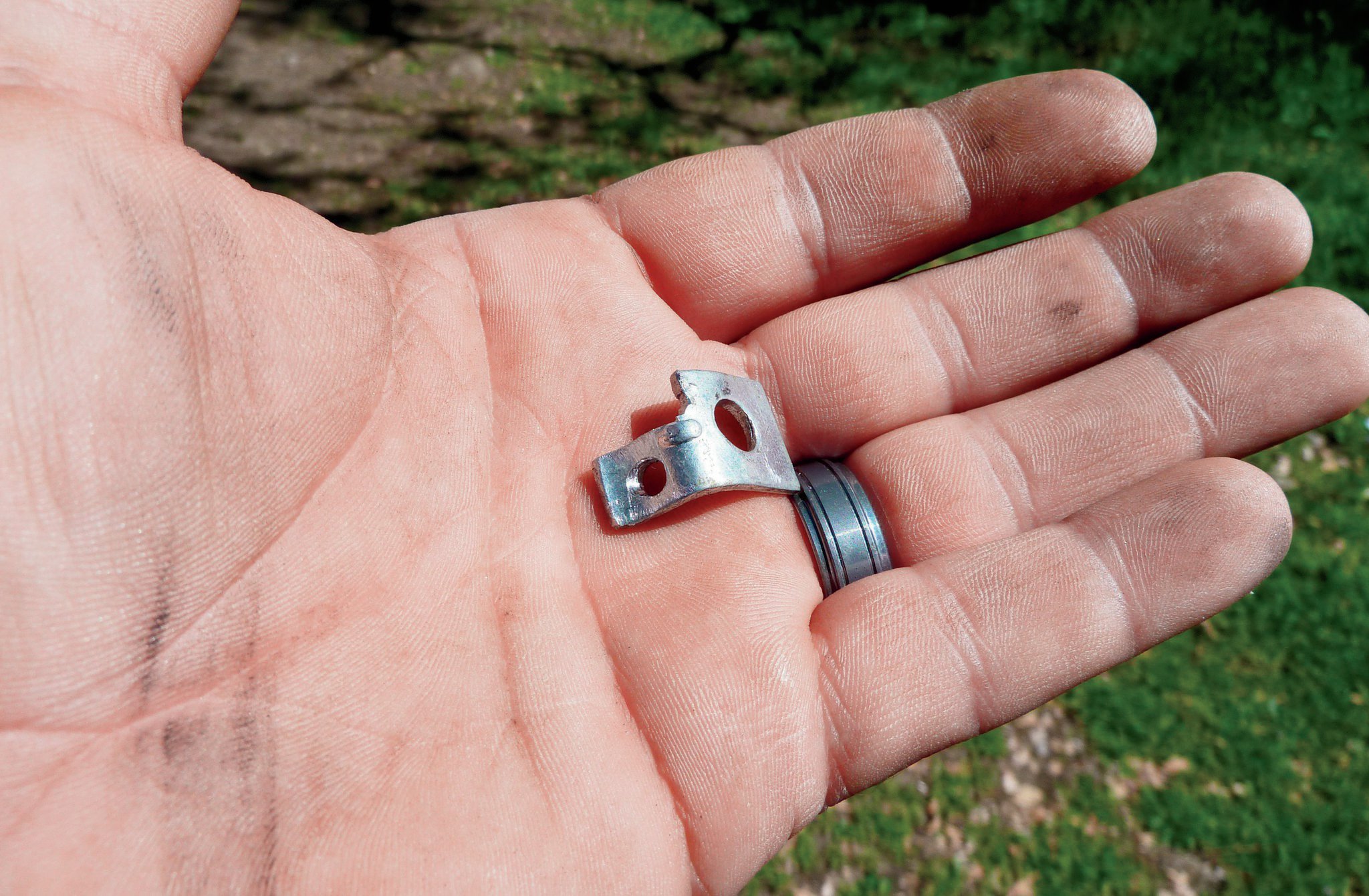 Some smart dude once said “necessity breeds ingenuity” or something like that. Well, five-dollar words aside, I hate buying stuff I could have made myself. This little bracket allows the cable to work independently from the pedal linkage. So, when I mash on the gas, the cable will easily slide through the bracket.