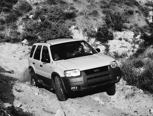 Tested at the front and the rear, the Escape Control Trac II splits power to the wheels that need traction. With a rotary blade coupler (RBC), power is transferred and sent from the front to the rear. The RBC is located at the end of a two-piece driveshaft mounted in front of the rear differential.