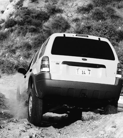 In order to have good wheel travel and traction while on a rough road or trail, a vehicle’s suspension needs to be soft and flexible. The goal is to allow the tires to contact the ground as much as possible to gain as much traction as possible, and to get the power from the power source to the appropriate wheel. In terms of suspension design, good performance on pavement is often contradictory to good performance off-road. What’s more, having an off-road suspension isn’t the best for on-road feel. Most small SUVs have fully independent suspensions creating a stable, more comfortable, carlike ride. A side effect of independent suspension, though, is that wheel travel is restricted. This is one reason solid-axle suspensions, both front and rear, have such good reputations for off-road performance.