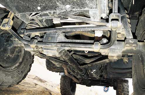 Ground clearance, at almost 20 inches, combines with a 127-inch wheelbase to allow the Unimog to straddle ruts most other 4x4s will fall into.