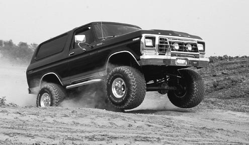 Blasting down fire roads and highway driving requires big power to get you going. Too high a gear ratio and you lug the engine, and too low a ratio will over-rev the engine at high speeds. Plan ahead for what you intend to do with your rig, as swapping gears isn’t cheap. One solution is to run stock or higher axle gears for regular use, and install a crawler box to help you on the trail.