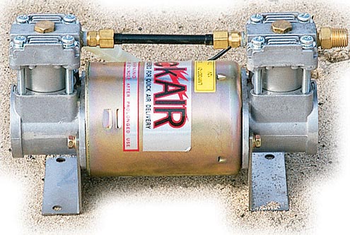 <p>Slow but Sure <br>The Quick Air was the slowest of all the compressors tested but it was the most frugal on power consumption, with only a 10-amp draw during our tests. Sure, 7 minutes, 18 seconds per tire is a lot of time to spend airing up at the end of the day but think of all the things you can get accomplished while airing up. You could wash the windows, eat a snack, and help your buddies fix their trucks. The real advantage of the Quick Air is its small size and proven reliability. We’ve used a portable unit for years without a hitch. The Quick Air is available as either a hard-mount or a portable and is priced at $175 and $235 respectively. The portable unit includes a reinforced rubber hose with clip-on tire chuck, cigarette lighter power plug, and an on/off switch, all in a molded plastic case.