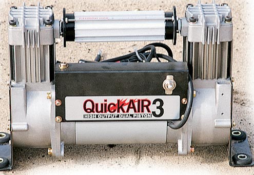 <p>Fast for the Cash <br>With a fill time of 2 minutes, 50 seconds for our test tire, the Quick Air 3 was the second fastest at airing up. Sure, it only has a max pressure of 70 psi (not enough to run air tools or an ARB Air Locker), but if all you want to do is fill tires, this is your baby. At press time the only unit available was a hard-mount with a retail of $399, but a portable unit is planned.