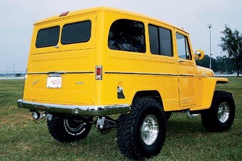 Good, Bad, and What It's For<br> This is one slick ride that McGee built to show off the roots of SUVs given their current popularity. It certainly catches your eye, and we want one. As for the paint it sure would hurt to brush this Jeep against a bush, let alone a rock. Oh yeah, we doubt that we are the first to point this out, but a yellow Willys wagon is just a few feet shorter than a school bus, but we doubt there are many kids who wouldn’t want a ride to school in this bus.