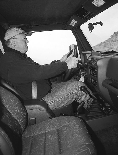 The TJ, while smaller inside, offered more driver comfort and seat adjustability than the Hummer. Bring your prybar if you want into the back seats though. Or rather buy a second TJ for your friends with all the money you saved.