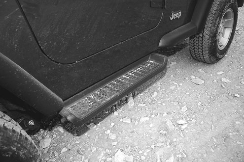 Jeeps don’t need steps. These “helpers” usually only serve as shelves for dirt that gets on your legs when you hop in. We’d loose this option in a hurry.