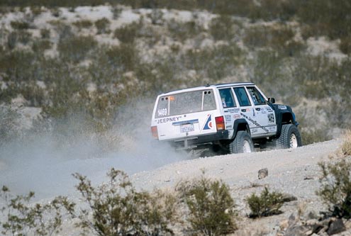 The extra wheelbase of a Cherokee makes the ride smoother than most short-wheelbase Jeeps. You may live thousands of miles away from the desert, but it would still be fun to burn down rural dirt roads and jump your Jeep without worries.