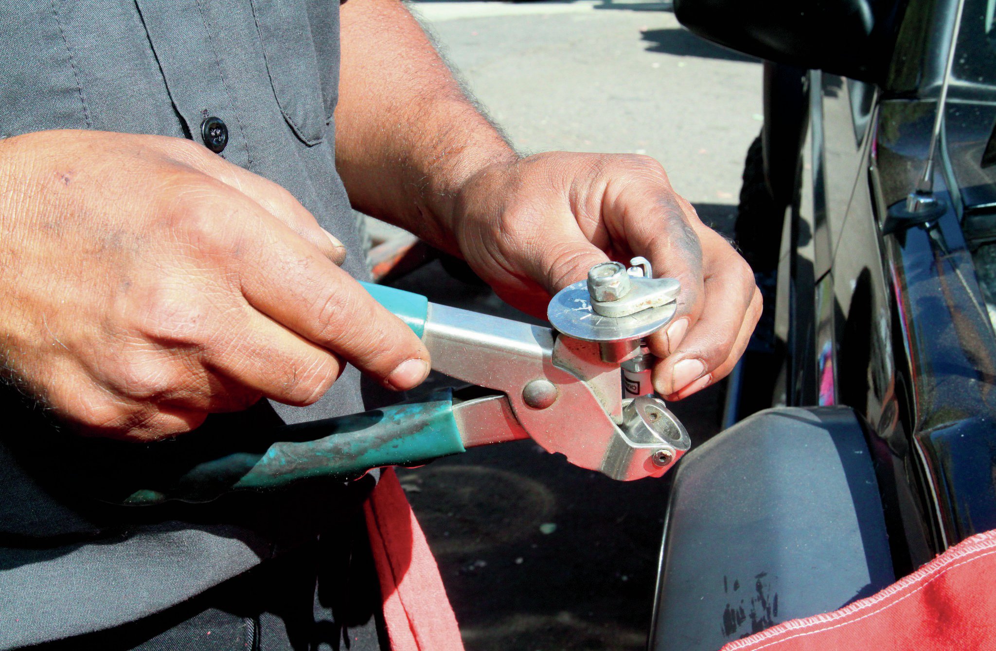 We gapped the plugs out to 0.070-inch, which is over what DUI recommends, but we never had problems with the 4.0L HO engines running rough at that. This is why we go with the Champion plugs with the DUI coil. More gap equals more spark, and more spark equals more fuel burned and more power.