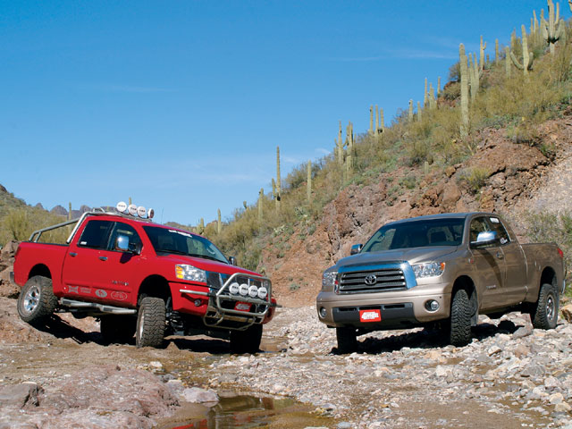 08 Nissan Titan Pro4x Vs 08 Toyota Tundra Trd Titan Or Tundra